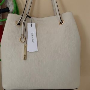 White hobo handbag
